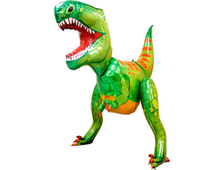 Ростовая фигура Динозавр зеленый 208 см