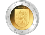 2 евро Историческая область Видземе, 2016 год