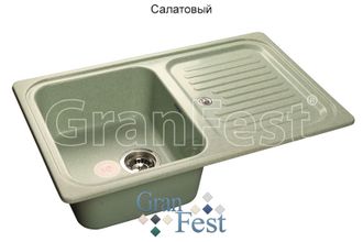 мойка Granfest STANDART GF-S780L цвет салатовый