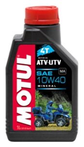 Масло для квадроциклов Motul ATV-UTV 10w40 4T(минеральное) — 1Л (105878)