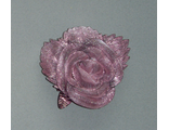 Роза средняя розовый металлик, 7,5*9 см.