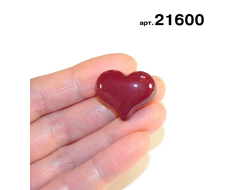Яшма мукаит натуральная (сердце) арт.21600: 8,1г - 20*25*12мм