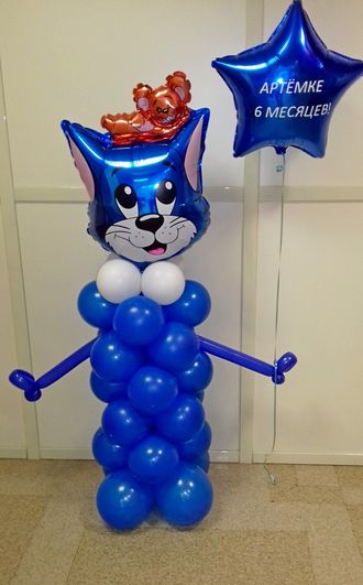 Фигура из шаров "Кот Том"