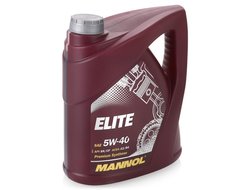 Моторное масло Mannol Elite SAE 5W40. 4 л, синтетическое