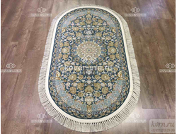 КОВЕР ИРАНСКИЙ Mashad 1200-3600 G129 blue-gray / 1,2*1,7 м овал