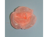 Розочка мелкая светло-персиковая, 2,3*2,3 см.