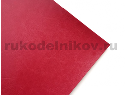 искусственная кожа Nebraska Thermo (Италия), цвет-темно-красный А223, размер-70х33 см
