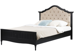 Кровать с мягким изголовьем Айно 17 из массива сосны 120 х 190/200 см