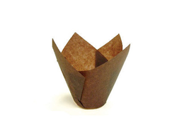 Бумажные формы Тюльпаны МИНИ коричневые, 35*40 мм, 20 шт
