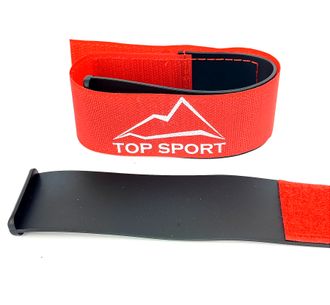 Липучки для горных лыж TopSport красные