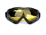 Очки маска VT03 для мотокросса черные желтая линза