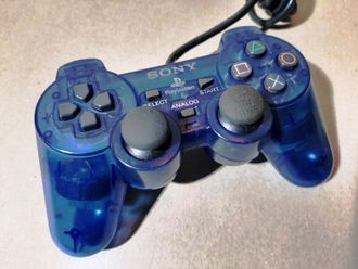 №004 "Ocean Blue" Оригинальный SONY Контроллер для PlayStation 2 PS2 DualShock 2