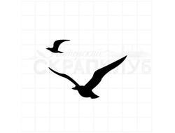 Штамп для скрапбукинга планирующие чайки