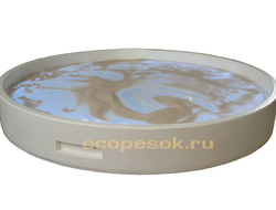 Купить Стол для рисования песком &quot;Круглый&quot; диаметр 750мм + 3кг песка в подарок в Челябинске
