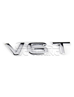 Шильдик V6T на крыло Audi, хром