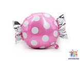 Шар конфета  61 см ( розовый, желтый, зеленый, голубой) ( шар    + гелий + лента)