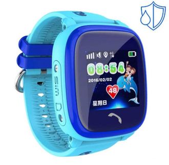 Детские часы Smart Baby Watch с GPS W9 - голубые