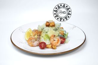 Салат "Цезарь" с креветками