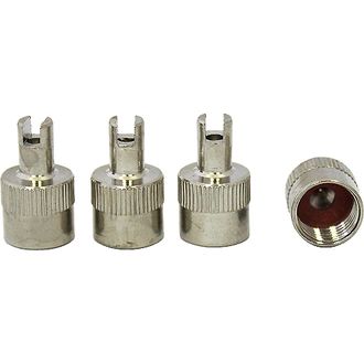 Колпачки колесного ниппеля с ключом для золотника (4шт), AUTOSTANDART Колпачки колесного ниппеля с ключом для золотника (4шт), AUTOSTANDART