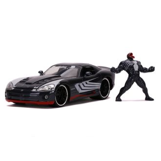 Набор Hollywood Rides Машинка с Фигуркой 2.75&quot; 1:24 2008 Dodge Viper SRT10 with Venom Figure (Marvel)