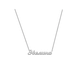 Кулон - подвеска с именем Эвелина из белого золота 585 пробы