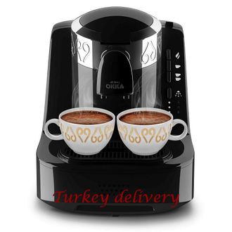 Кофе-машина Arzum Okka черная хром.