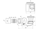 Сифон АНИ для душевого поддона  1 1/2&quot;х40 &quot;Бриг&quot; плоский с гофр/т 40х50 (Е615)