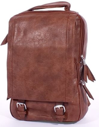 Рюкзак женский PYATO коричневый p-120