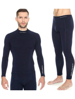 Комплект термобелья мужской Brubeck Wool Merino синий