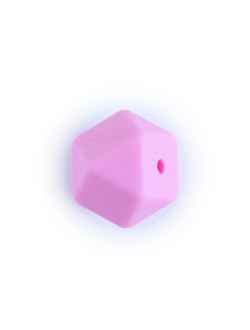 Силиконовый многогранник 17 мм Розовый