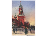 Москва. Спасская башня. Зима 202-013
