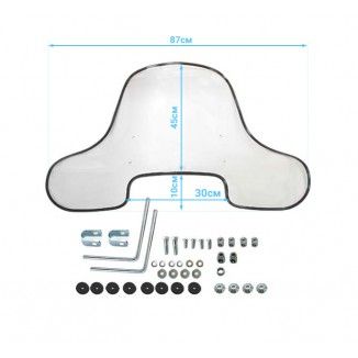 Универсальное ветровое стекло Bronco AT-06469 для квадроциклов
