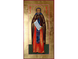 Георгий Пелопонесский, Малеин, святой преподобный. Рукописная мерная икона.