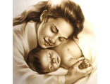 Мать и младенец (алмазная мозаика) ml-md-mz-my avmn