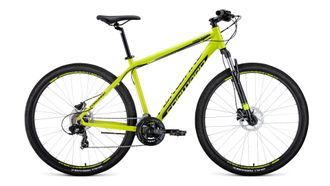 Велосипед горный Forward apache 29 3.0 disc желтый