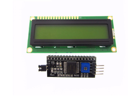 Символьный дисплей зеленая подсветка LCD1602 IIC/I2C для Arduino