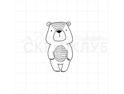 штамп медвед