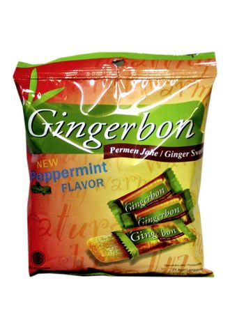 Имбирные конфеты с Мятой Gingerbon PEPPERMINT Candy, 125 гр