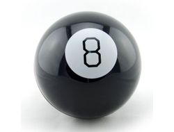 Шар - предсказатель Magic ball 8 на Английском языке 10 см.