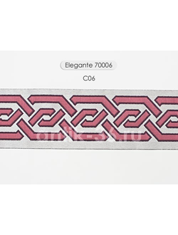 Арт. 70006, серия Elegante. Тесьма жаккардовая с "косичкой"