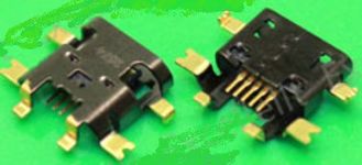 Разъем microUSB № 12 HTC One V/Desire V/Desire X (HTC T328 W) (MC-037) Оригинал