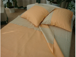 Комплект льняного постельного белья "Дуэт" полутораспальный
