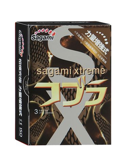 Суженные к основанию презервативы Sagami Xtreme Cobra - 3 шт. Производитель: Sagami, Япония