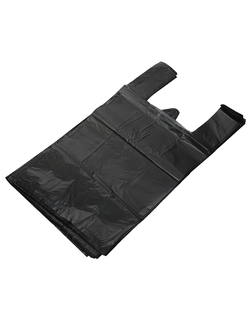 Пакет-майка 30*53см 17МКМ, черный 100шт