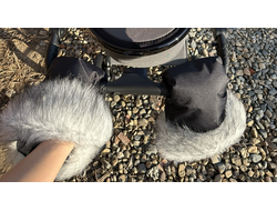 Муфты-рукавички для коляски Moon Piu Ткань с опушкой (цвета в ассортименте)