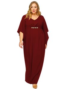 Женская одежда - Вечернее, нарядное платье Арт. 1823806 (Цвет бургунди) Размеры 52-68