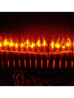 Гирлянда "Мерцающие свечи", 5.7 м, 20 ламп