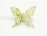 Магнитик в виде бабочки для портьер со стразиками