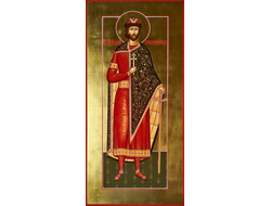 Борис Страстотерпец (в крещении Роман), Святой благоверный князь. Рукописная мерная икона.