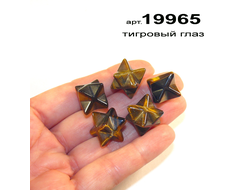 Меркаба - тигровый глаз натуральный арт.19965: 4гр. - 13*13*22мм